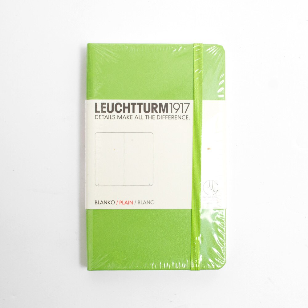 Leuchtturm, Pocket, Hardcover, A6, Plain, Lime